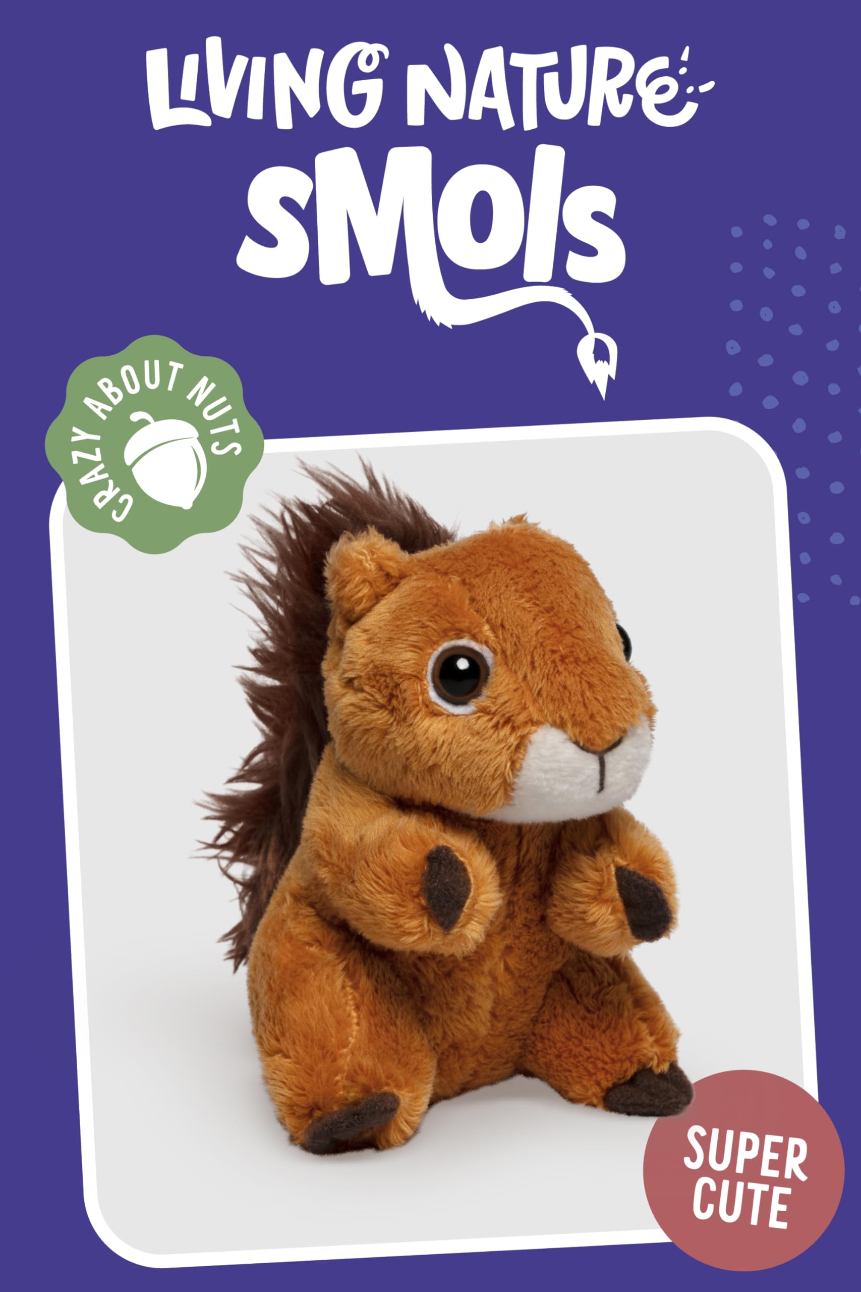 Living Nature Little Red Squirrel Plush Toy | Soft Toy Gift For Kids | Naturli Eco-Friendly Plush, 10 cm