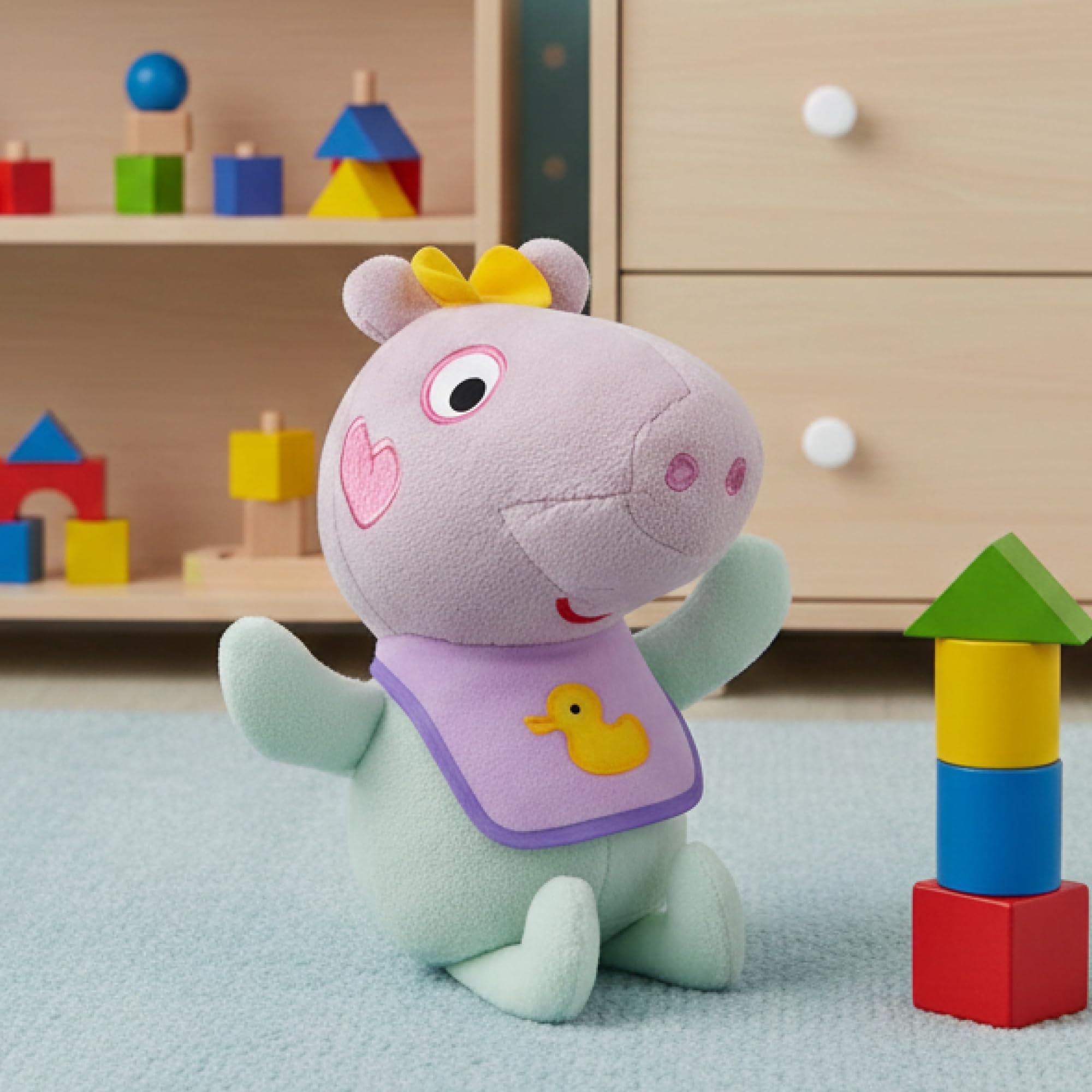 TY Baby Evie Peppa Pig Beanie 13cm Soft Plush Toy Teddy – Collectible Stuffed Plushies Cuddly Soft Toy for Kids – Cute Plush Gift and Soft Toys