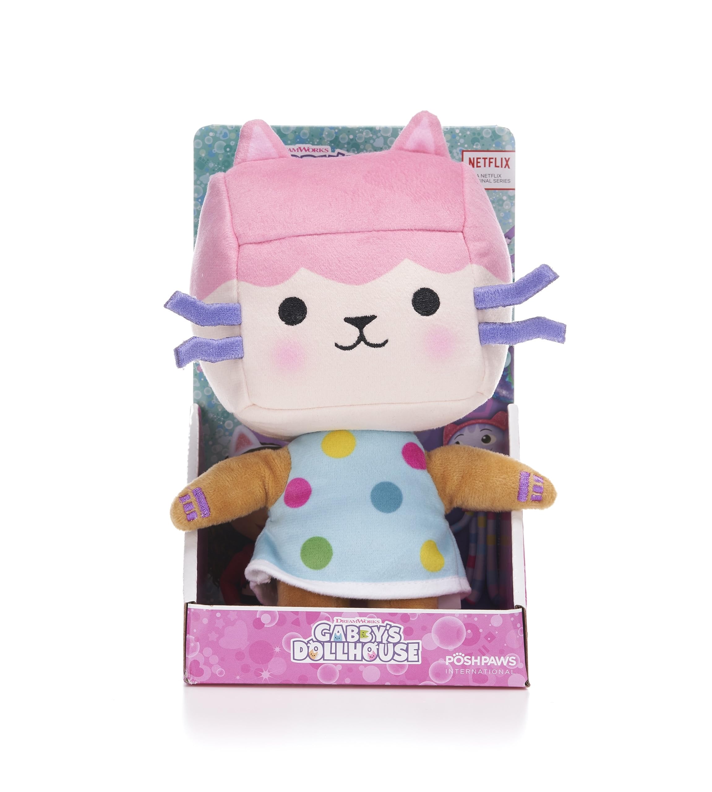 Gabby's Dollhouse 10" (25cm) Baby Box Cat Plush Soft Toy